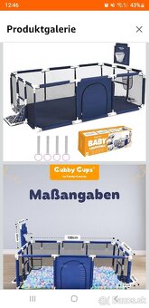 veľká detská ohrádka 188×124×66 cm
- 2