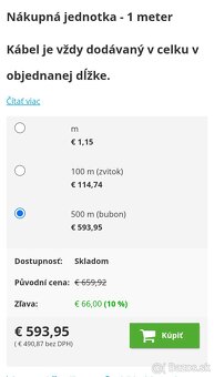 Pv kábel 4mm 500m - 2