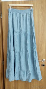 Modrá maxi sukňa - 2