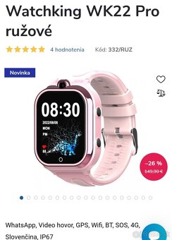 Predám detské android smart hodinky - 2