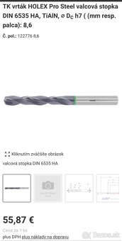 Frézy, vrtaky, zavitniky - 2