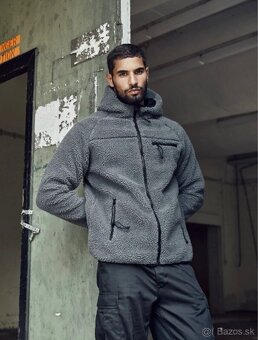 BRANDIT Teddyfleece Worker Jacket Antracit - 2