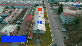 NA PREDAJ - sklad 600 m2 s pozemkom 1450 m2 v priemyselnej - 2