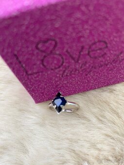 Zlaty prsten Love Little jewelry s modrym zirkonom - 2
