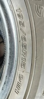 Predám 4 letné pneumatiky 195/65 R15 91H Hankook Optimo K415 - 2
