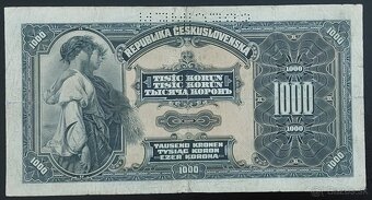 BANKOVKY IV. ČSR PRVÁ REPUBLIKA- I. EMISIA ROK 1919 - 2