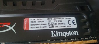 Predám pamäte 16GB (2x8) DDR3 Kingston HyperX BEAST 2400 Mhz - 2