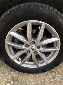 alu disky CMS 5x108 + zimné pneumatiky Continental 215/60 R1 - 2