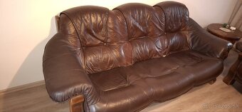Predám koženú sedačku 2+3 - 2