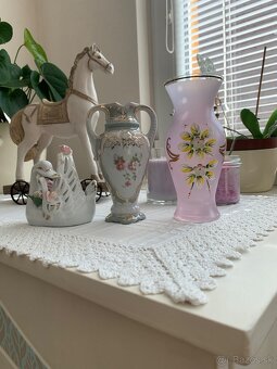 Váza, košík, krištálové popolníky - 2