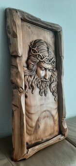 Drevený obraz Ježiš Kristus V-65,Š-34 hr.-4cm. - 2