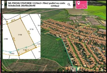 pozemok vo Vajnoroch Nemecká Dolina 1194m2 - 2