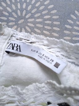 Blúzka s madeirou ZARA S - 2
