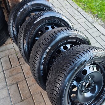 Zimné pneu 205/55r16 plech kola 5x112r16 - 2