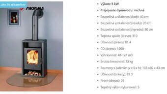 Krbová pec GENT 5 kw - 2