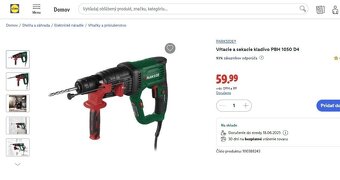 PARKSIDE®Vŕtacie a sekacie kladivo PBH 1050 D4 - 2