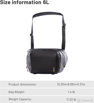 PGYTECH OneGo Solo V2 6L - nová - 2