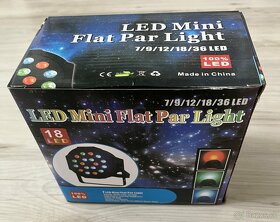 LED PAR svetlo 18 x 1W RGB, DMX, mikrofón - 2