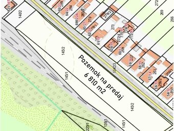 predaj investičného pozemku v Stakčíne s rozlohou 6810 m2 - 2