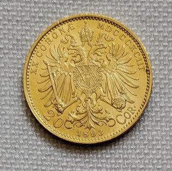 PREDANÁ Zlatá 20 koruna FJI 1893 bz - 2