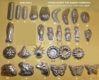 RETRO FORMIČKY, KOŠÍČKY, VANIČKY, ORIEŠKY, VYKRAJOVAČKY - 2