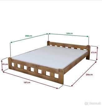Manželská posteľ dub - 2