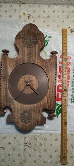 Retro drevene hodiny - 2