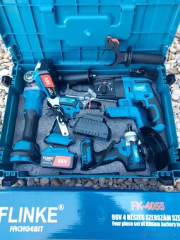 4 - dielna Akumulátorová sada náradia- 2x aku - 2