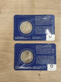 Chorvatsko 2€, 2 euro BU minca. Pamatna minca Chorvatsko. - 2