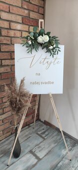 Uvítacia tabuľa na svadbu (viac druhov) - 2