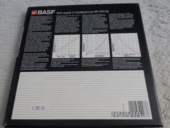 Mgf. pás BASF DPR-26 HiFi LH na Alu cievke d. 26,5cm - 2