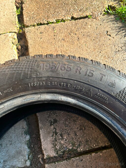 Zimne Continental TS860 195/65/R15 + VW plechove disky - 2