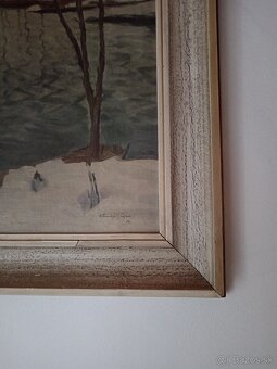 Obrazy, maľované, rám, starožitnosti - 2