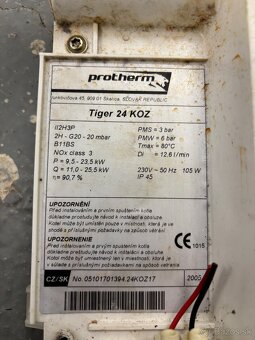 Náhradné diely na Protherm Tiger 24 KOZ a iné - 2