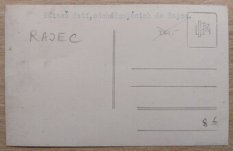 Pohľadnica - Červený kríž - Rajec - rok cca 1919 až 1938 - 2