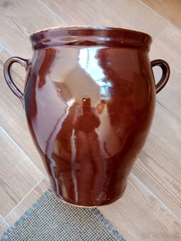 Hlinená glazovaná nádoba - 2