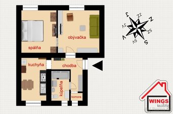 2  izbový byt Spádová ul. Sereď - 2