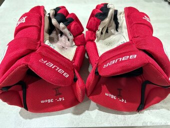✅ TOP RUKAVICE BAUER VAPOR 1 X PRO LITE č. 14 - 36 CM - RED✅ - 2
