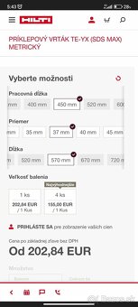 Príklepové vrtáky HILTI TE-YX (SDS Max) - 2