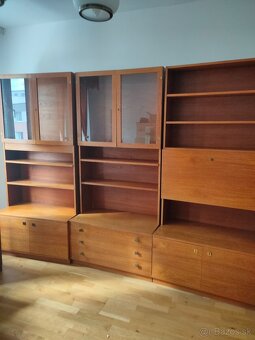 Retro nábytková stena – mid-century modern, Švédsko, teak - 2