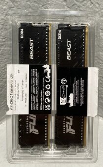 Nové RAM Kingston FURY 64GB KIT DDR4 3200MHz CL16 Beast Blac - 2