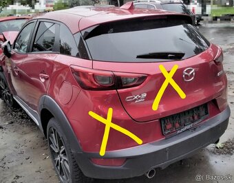 Mazda CX-3 2.0 AWD 2015 predám DVERE, zadné svetlá, MOTOR PE - 2
