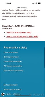 Disky 5,5Jx14 4x100 ET45 - 2