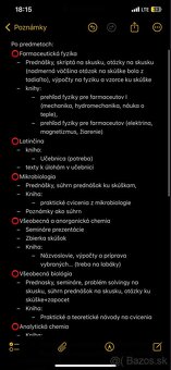 FAF UK skriptá, 1. ročník, Farmaceutická fakulta - 2