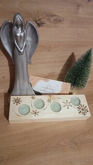 Vianočná dekorácia svietnik - 2