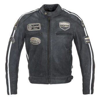 Úplne nová kožená bunda W-TEC Dark Vintage-pravá koža 2XL - 2