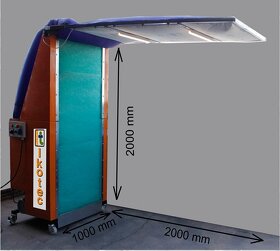 Mobilné odsávanie EKLIPSE - flexibilný lakovací box - 2