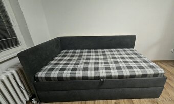 Predám čalúnenú postel 120x200 cm - 2
