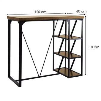 Barový stôl a 2x stoličky - 2