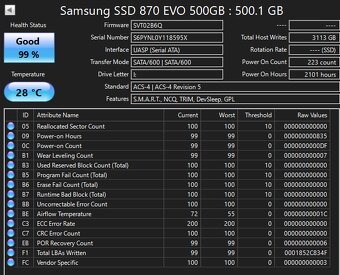 Predám Samsung 870 EVO 500GB - 2
